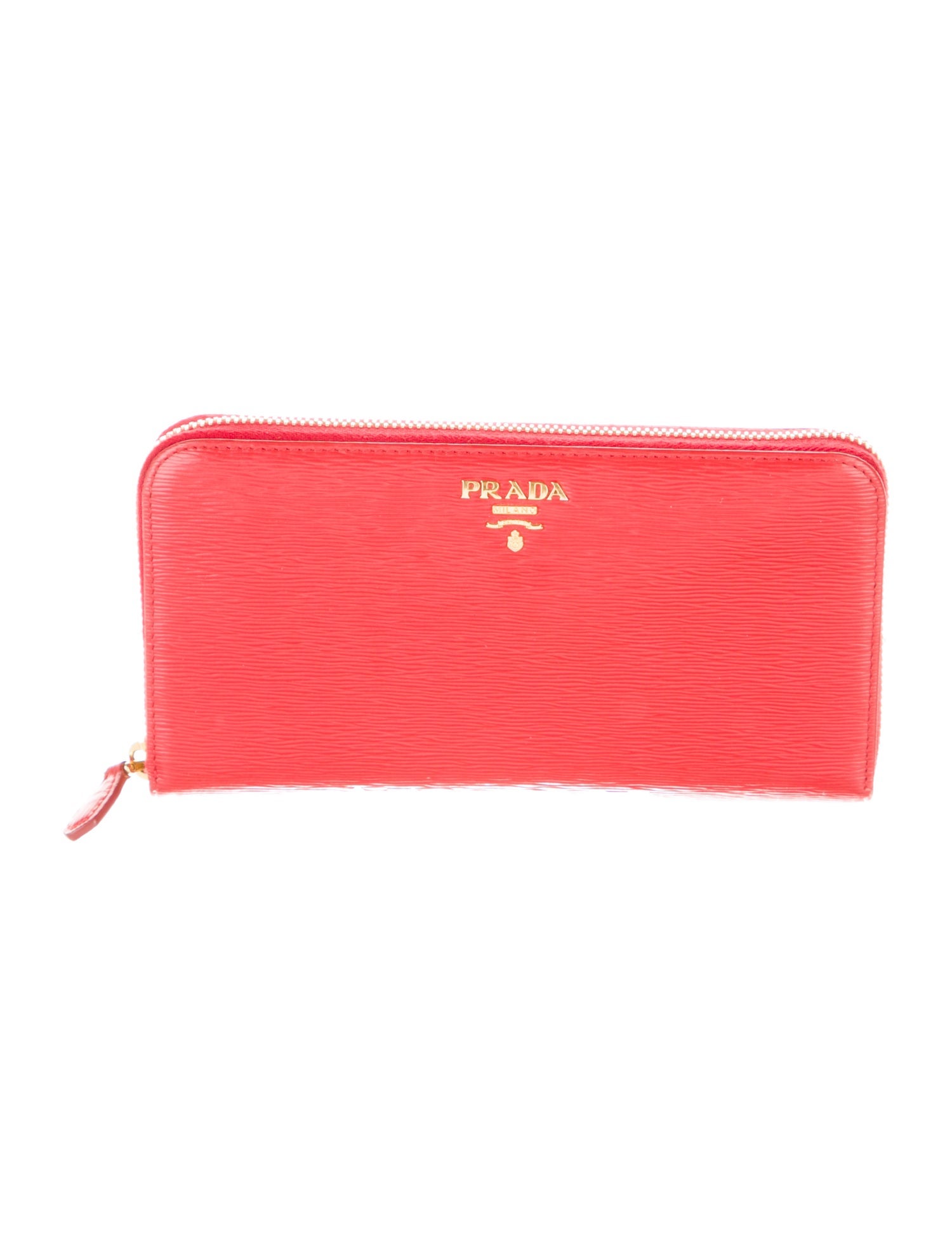 Prada Vitello Move Leather Continental Wallet